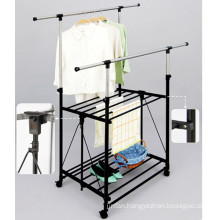 Foldable Double Layer Clothes Hanger
